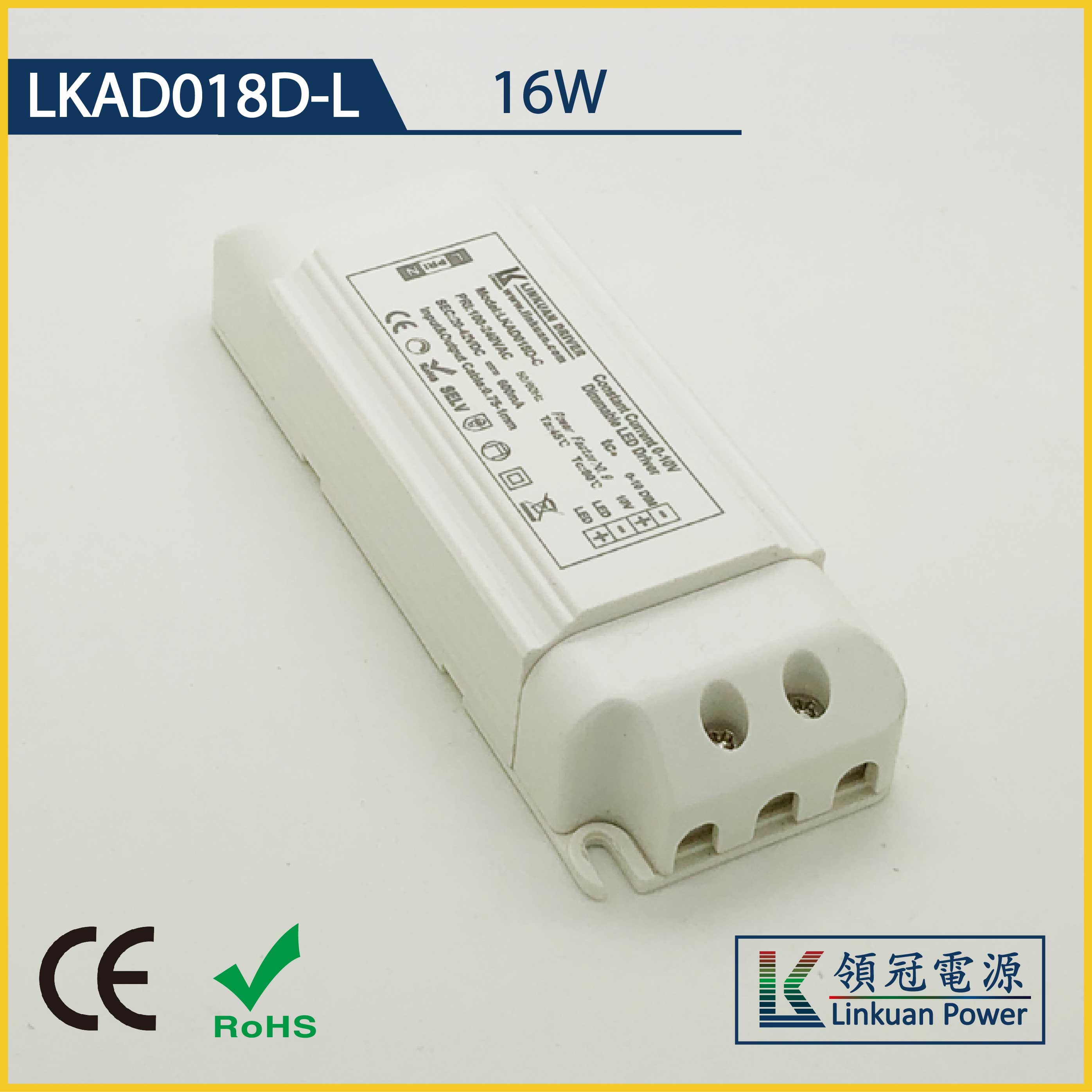 LKAD018D-L 16W 5-42V 400mA 0-10V CCT Adjusting LED drivers