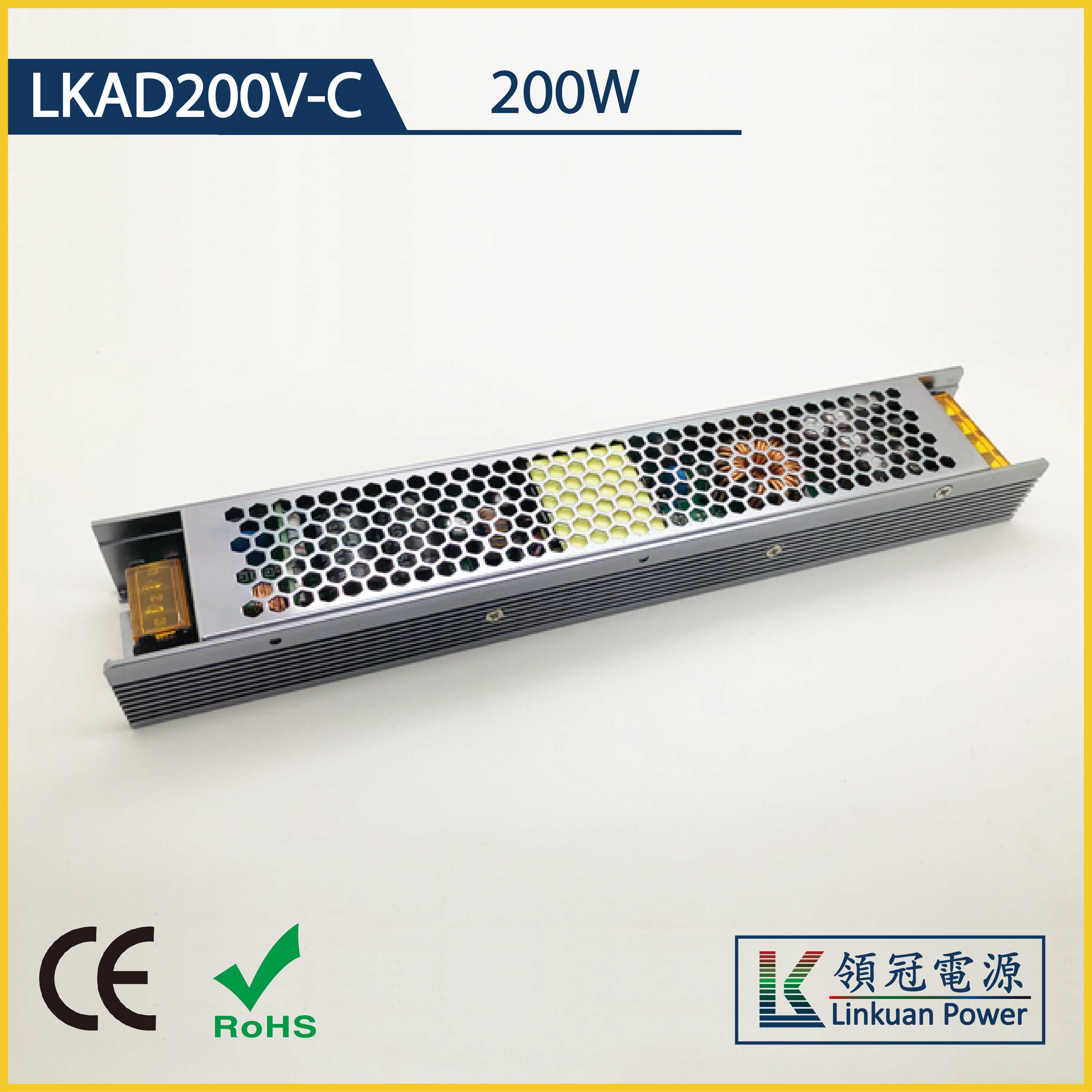LKAD200V-C 200W 12/24V 17A/8.5A 0-10V Dimming LED drivers